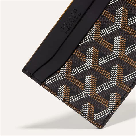 goyard black card holder|goyard card holder inside.